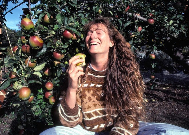 A photo of Jeanne Marie Hermann from the film “Evolution of Organic.” The photo was taken by Michael Ableman, who is central to the film, which tells the story of organic agriculture in the words of those who built the movement. Submitted