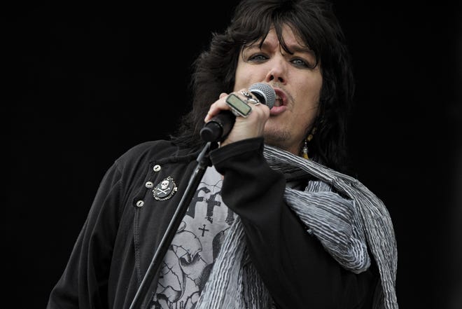 Tom Keifer of Cinderella performs during the 2011 Rock Fest on July 14, 2011, in Cadott, Wis. He is scheduled to perform in Erie during Roar on the Shore. [THE ASSOCIATED PRESS]