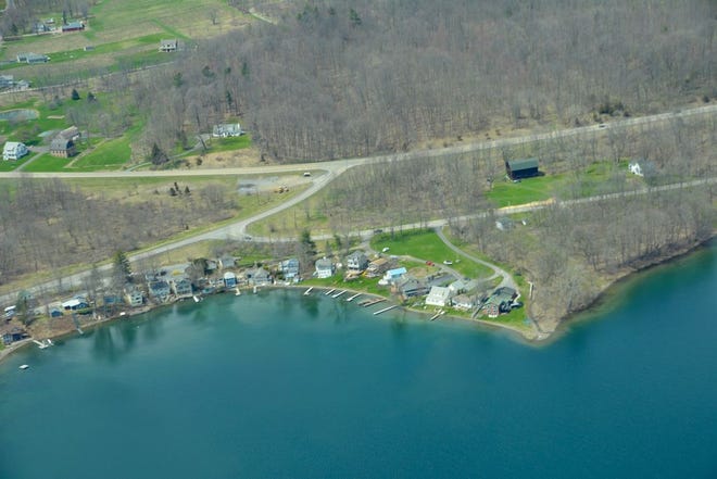 West Lake Road shoreline