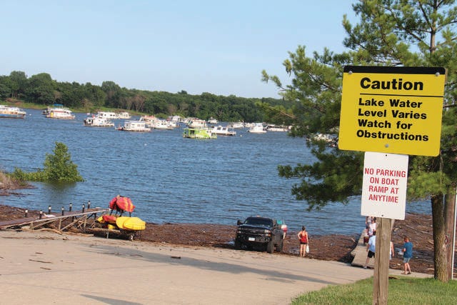 Saylorville Lake water levels have crested and continue to recede. Some areas have been re-opened. Extreme caution should be taken if persons operate their vessels on the lake. PHOTO BY ALLISON ULLMANN/THE PERRY CHIEF