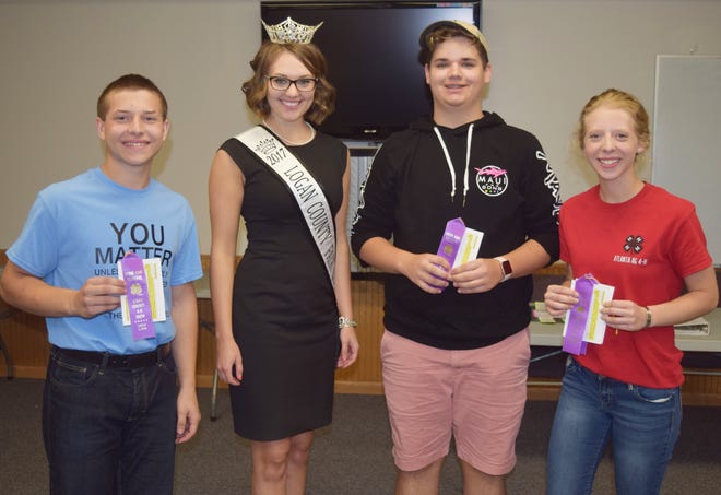 Representing Logan County in Interior Design are from left: Cavit Schempp, Logan County Fair Queen Meg Meeker, Murphy Roate and Molly Schempp. [Photos submitted]