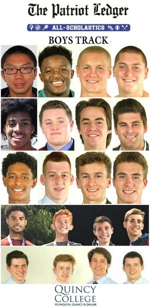 The Patriot Ledger All-Scholastic boys track team for the spring of 2018. (Gary Higgins/The Patriot Ledger)