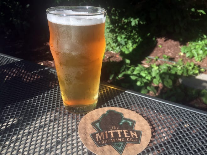 Mitten Brewing's League of Their Own is a refreshing blonde ale on a warm summer night. [Brian Vernellis/Sentinel staff]
