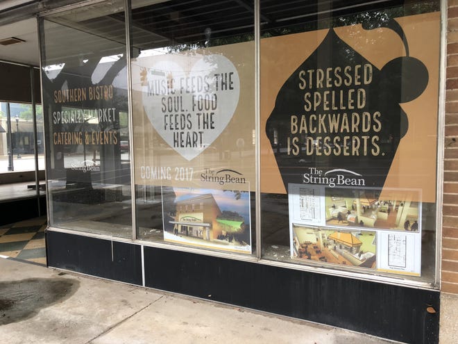 The String Bean will not longer open a restaurant and market in uptown Shelby. The building at 14 W. Marion is up for sale once again. [Casey White/The Star]