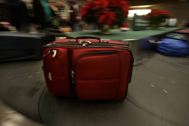 Baggage claim at the Eugene Airport, 2010. (Kevin Clark/The Register-Guard)