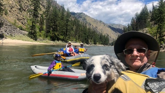 Bonzer, an Australian shepherd owned by Susan and Jim Rankin, loves to sail and raft. Contributed photos