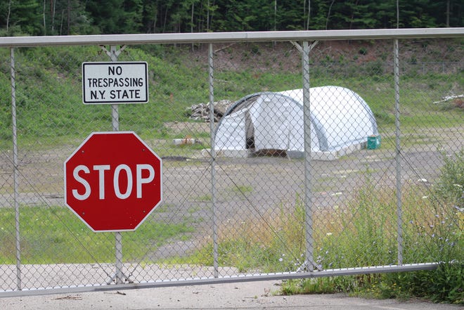 The Miller Hill site on state Route 21 in the Town of Fremont remains sealed off and will undergo further evaluation ahead of scheduled cleanup under New York State's Brownfield program. [JASON JORDAN PHOTO]