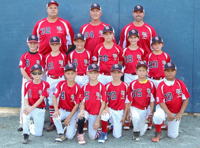 The Winter Park 9U All-Star baseball team is headed for the Pony League World Series. Players, left to right (middle row): Brooks Keeler, Carter Ponnett, Brandon Bush, Julian Gutherie, Brock Adkins, Chase Leonard. Front row: Conner Dail, Carston Wedemeyer, Will Coward, Kyler Terry, Max Gonthier, Julian Robles. Coaches, top row: Brent Bush, Kevin Ponnett and Tim Adkins. [Submitted photo]