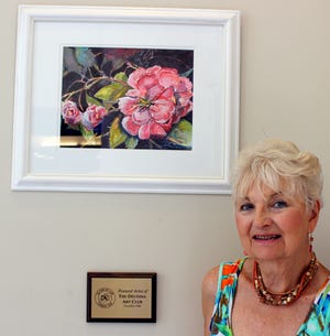 Artist Carolina Wood has been selected as Deltona Art Club's featured artist of the month. Wood's watercolor painting titled "Camellia" will hang in the foyer of the Deltona City Hall until mid-August. All area artists working in any medium are welcome to join the club which meets the second Wednesday of each month at 9:45 a.m. September through May at the Deltona Regional Library., 2150 Eustace Ave. The Deltona Art Club also has weekly workshop time at the Center in Deltona located at 1640 Dr. Martin Luther King Blvd. The club meets each Thursday, year-round from 12:30 to 3 p.m. Learn more at deltonaartclub.com or deltonaartclub.com or email deltonaartclub@gmail.com. [Photo provided]
