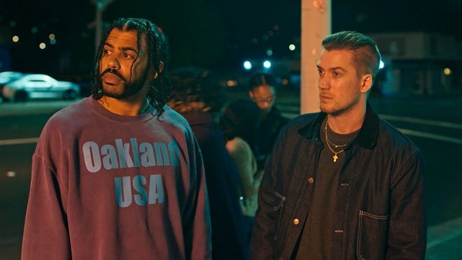 Real-life friends Daveed Diggs and Rafael Casal wrote and star in “Blindspotting.” Contributed by Lionsgate