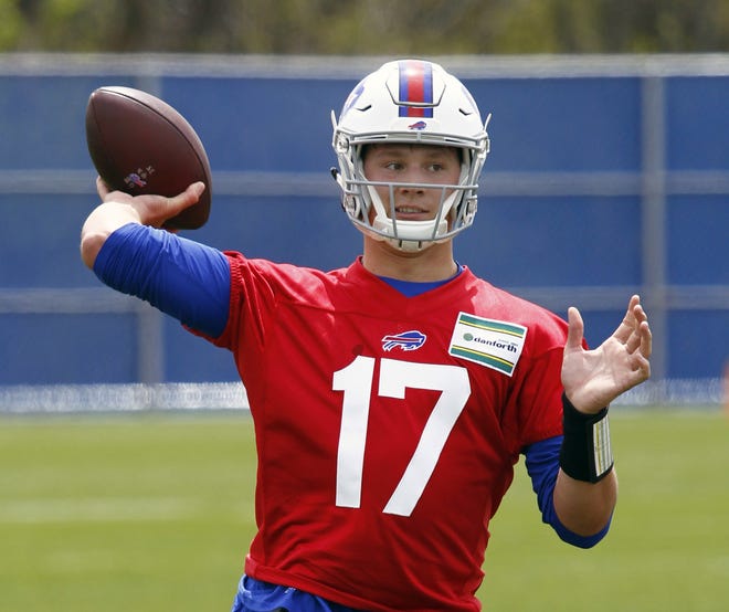 Josh Allen signed a four-year contract with the Buffalo Bills but coaches say they're in no rush to make him the starter. [AP Photo/Jeffrey T. Barnes, File]