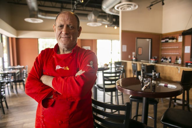 Owner Jorge Bracamonte re-opened Pisco Sour, a Peruvian-American restauant, two weeks ago in Tavares after closing his last locaiton in Mount Dora in June. Bracamonte decided to start over from scratch and now looks to downtown Tavares to keep going. [Cindy Sharp/Correspondent]
