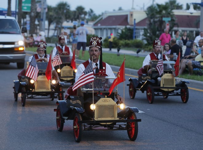 Shriners parade down Atlantic Avenue in Daytona Beach, Tuesday, July 11, 2017. [News-Journal/Nigel Cook]