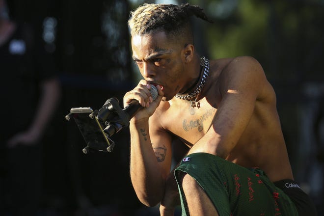 XXXTentacion performs during the second day of the Rolling Loud Festival in downtown Miami in May 2017. [Matias J. Ocner/Miami Herald]