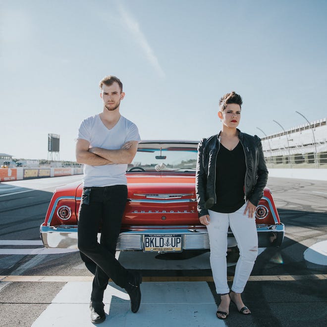 Porter & Sayles — featuring Christian Porter, left, and Regina Sayles — will perform a pre-race concert and the national anthem at Sunday's Gander Outdoors 400 at Pocono Raceway, Long Pond. [PHOTO PROVIDED]