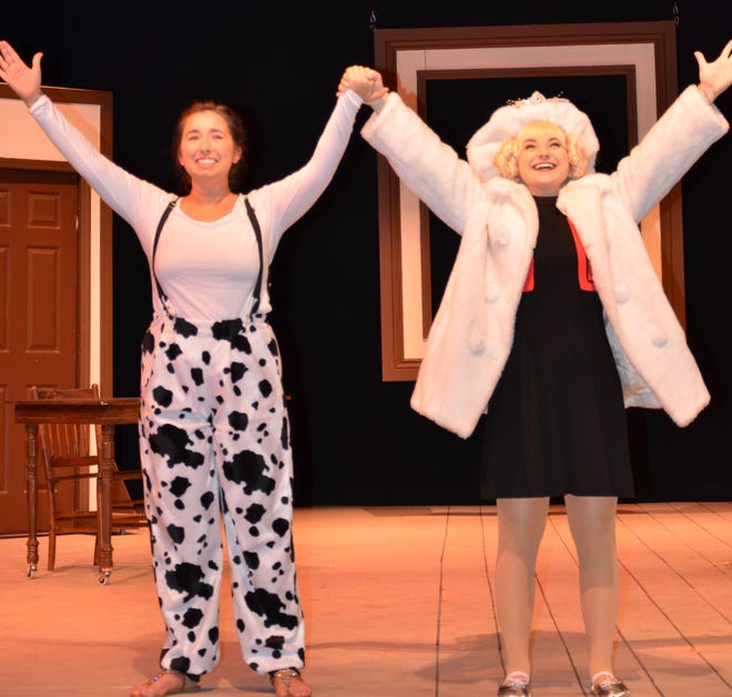 "Gypsy," the famed 1959 musical based on the life of Gypsy Rose Lee, with Brittney Kelly, left, as Louise (Gypsy), and Lauren Wilkinson as June, is onstage through Aug. 12 at the Gainesville Community Playhouse. [Submitted photo by the Gainesville Community Playhouse]