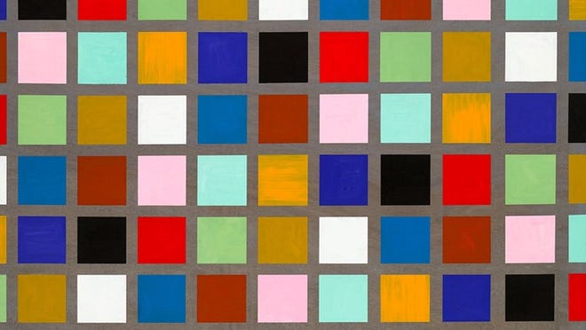 Austin artist Walker Winn is featuring his gridded color works, including “Number 22,” at the Dougherty Arts Center for the “Color & Memory: Surface & Substance” exhibit. Contributed