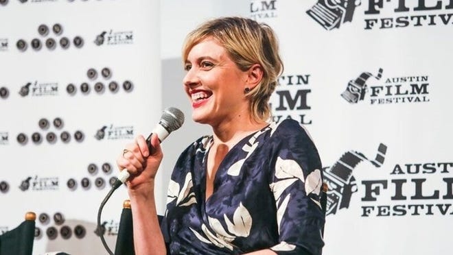 Greta Gerwig, writer and director of the film “Lady Bird,” appeared as a speaker at the 2017 Austin Film Festival. (Photo by Jack Plunkett)