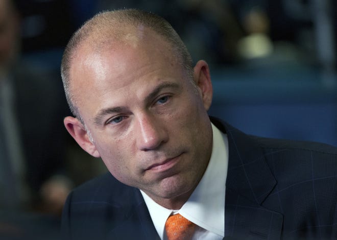 In this May 10 photo Michael Avenatti is interviewed in New York. [AP Photo/Mark Lennihan, File]