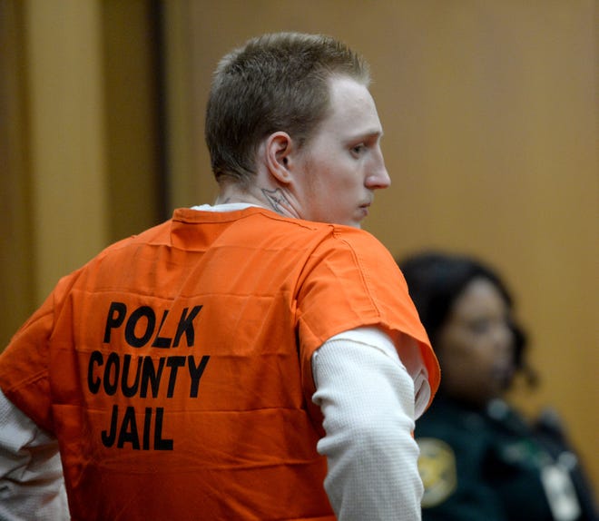 Nathan Johnson, 19, in a sentencing hearing for the first-degree murder of Robert Banks in Bartow in May. The sentence was handed down Friday. [SCOTT WHEELER/THE LEDGER]