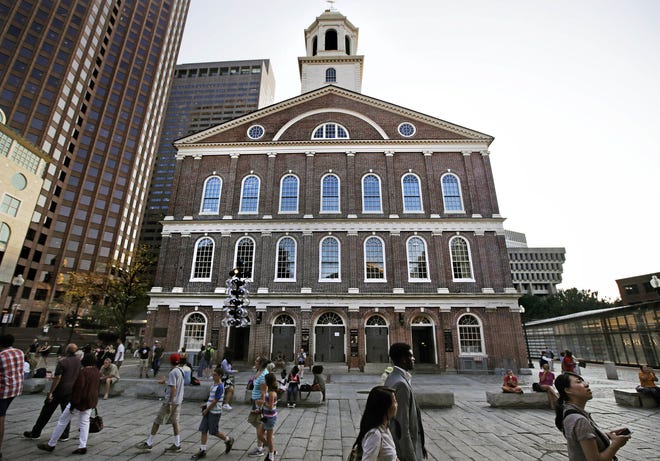 In an open letter to Boston Mayor Marty Walsh, dated July 30, some black Bostonians are threatening a boycott of Faneuil Hall because the building's 18th-century namesake was a slave owner.  [AP File Photo]