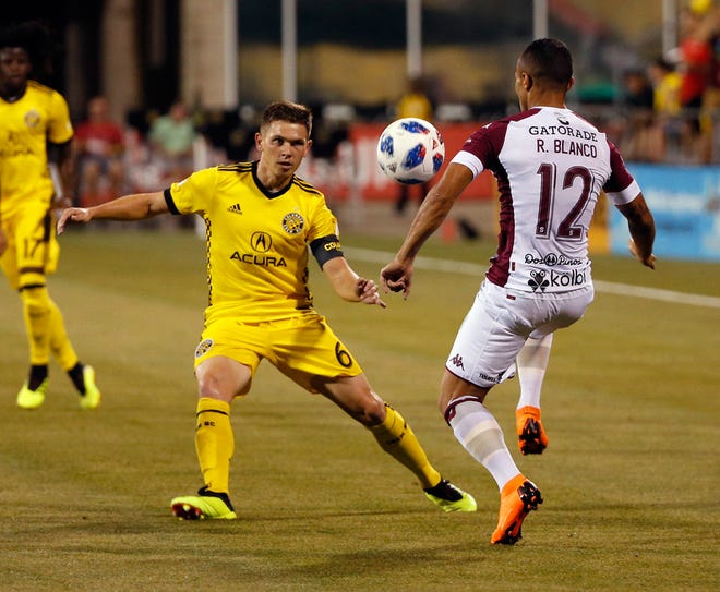 Wil Trapp in a match against Deportivo Saprissa on July 3