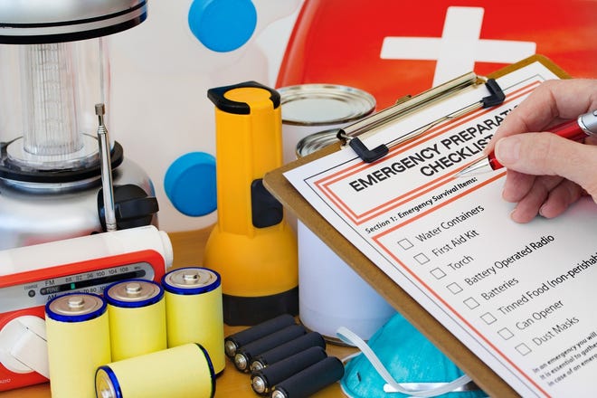 Disaster preparedness benefits from checking off items on the emergency preparedness form. [News-Tribune file]
