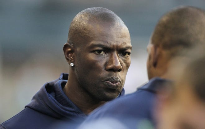 Wide receiver Terrell Owens had 1,078 receptions for 15,934 yards and 153 touchdowns in his 15-year Hall of Fame career. [Stephen Brashear/The Associated Press]