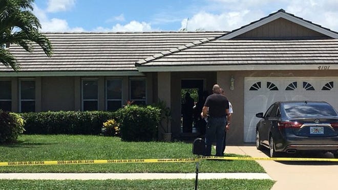 A father shot his son Thursday afternoon at a home on Heath Circle North.