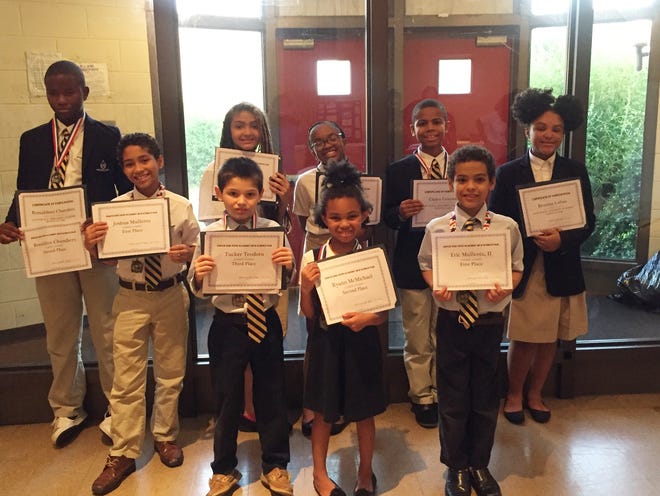 Grace and Hope Academy Science Fair winners pose with their certificates on June 25, 2018. [Contributed Photo]