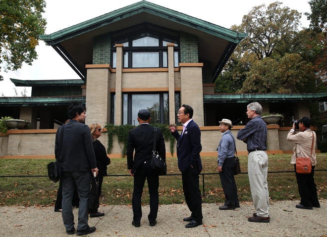 The Frank Lloyd Wright-designed Dana Thomas House is in downtown Springfield. File/The State Journal-Register