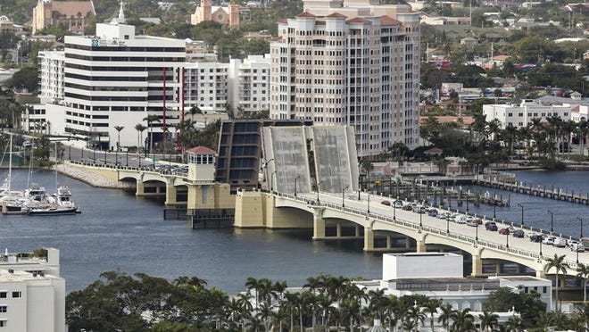 The state won’t take ownership of the Flagler Memorial Bridge until Oct. 4 at the latest. (Bruce R. Bennett / The Palm Beach Post) Cropped in