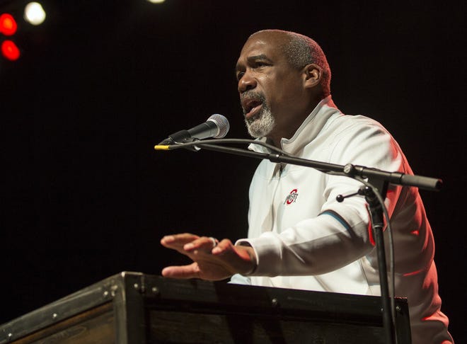 Ohio State athletic director Gene Smith is well-respected nationally for his work, and some of the university's coaches spoke out in support of him Wednesday. [Adam Cairns/Dispatch]