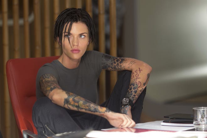 Ruby Rose is threatened by a really, really big shark in 'The Meg.' [Warner Bros. Entertainment via AP]