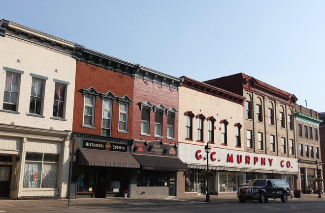 The Gallia County Historical Society is one of many tenants in the colorful old commercial buildings in downtown Gallipolis, Ohio. [Steve Stephens]