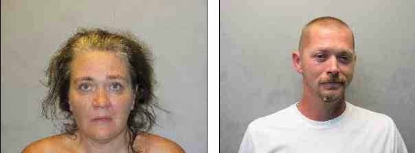 Jennifer Franklin, left, and Randell Howell. [Monroe County Sheriff's Office mugshots]