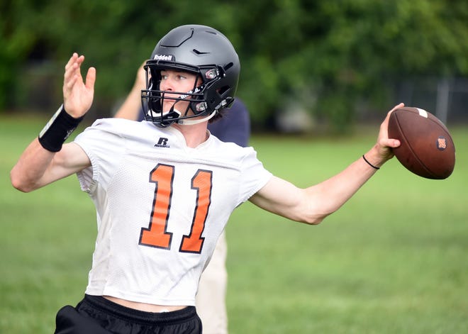New Hanover quarterback Blake Walston is back and looking to build on his incredible season in 2017.  [Matt Born/StarNews Photo]