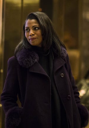 Omarosa Manigault Newman arrives at Trump Tower in New York on Dec. 13, 2016. MUST CREDIT: Bloomberg photo by John Taggart.