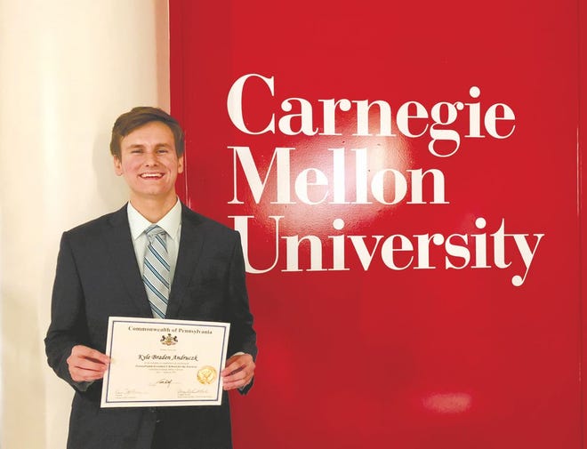 Kyle Andruczk completed the Pennsylvania Governor's School for the Sciences at Carnegie Mellon University this summer.