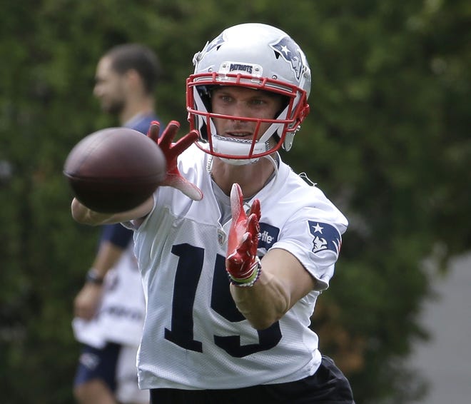 According to a report, the Patriots and wide receiver Chris Hogan are negotiating a contract extension for the wide receiver.