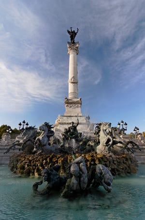 The Girondins Monument located in Place des Quinconces, Bordeaux, France. [Photo by Olivier Accart (Own work) [CC BY-SA 3.0 (http://creativecommons.org/licenses/by-sa/3.0)], via Wikimedia Commons]