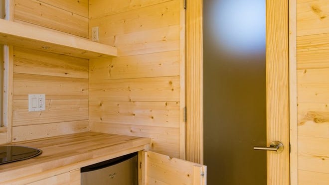 Kitchens and bathrooms in tiny homes are not just shrunken versions of those in more traditional homes. Contributed by Escape Homes