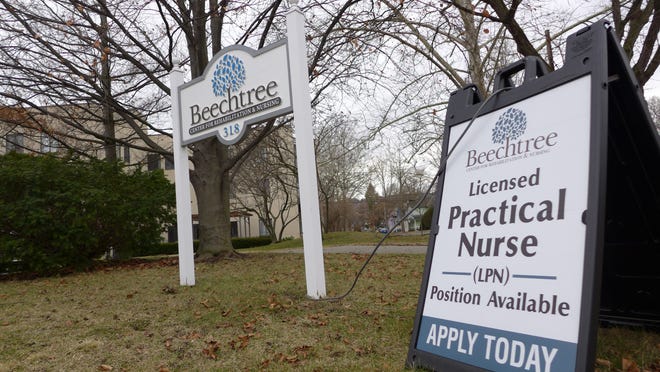 Payroll records at Beechtree show that on its highest staffed days, it had one aide for every eight residents, but there was only one aide for 18 residents at the lowest staffing level. (Jordan Rau/KHN)