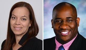 Debra O'Fallon, left, has been hires as Assistant City Manager and Dr. Farris Muhammad is the city's new Chief Diversity and Inclusion Officer.