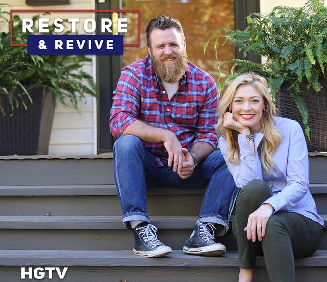 Ty McBride, owner of Wood Window Rescue in Oklahoma City, and Paige Sheller, owner of A-Line Design in Edmond, will star in a pilot for "RESTORE and REVIVE," a show about historic home restoration, on HGTV at 1 p.m. Sunday. [PHOTO PROVIDED]