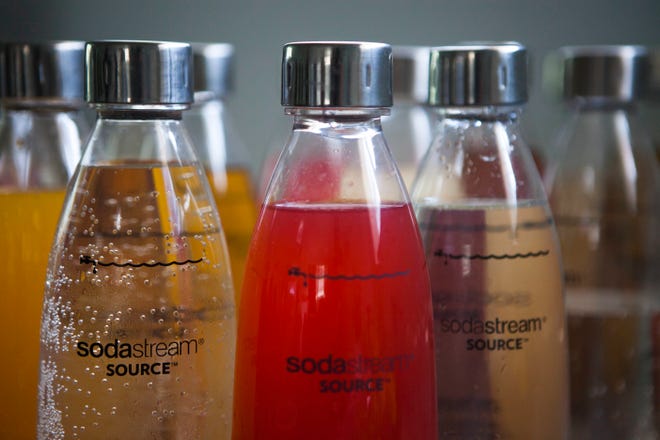 SodaStream products are at a factory near the Bedouin city of Rahat in Southern Israel. Beverage giant PepsiCo has bought Israel's fizzy drink maker for $3.2 billion.  [AP Archive / 2015]