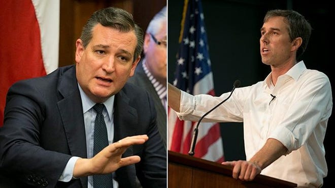 U.S. Sen. Ted Cruz, R-Texas, and U.S. Rep. Beto O'Rourke, D-El Paso, are facing off in the 2018 general election.