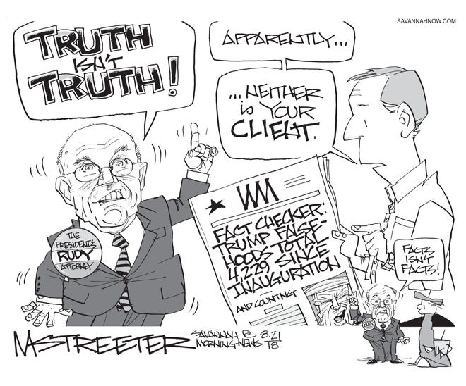 "Alternative Giuliani" (Mark Streeter/Savannah Morning News)