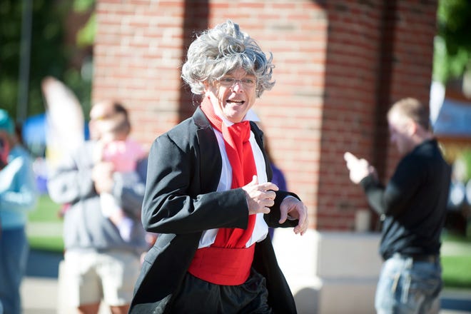 WQLN Public Media president Tom New will once again race as the famous composer during the Erie Philharmonic's Beat Beethoven 5K this Saturday. [JODIE FARBOTNIK/CONTRIBUTED PHOTO]
