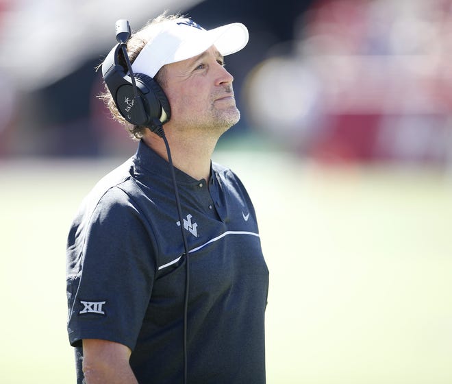 With a lot of proven offensive firepower, West Virginia has high expectations under eighth-year coach Dana Holgorsen, whose best records are 10-3 in 2011 and 2016. [Brad Tollefson/Lubbock Avalanche-Journal via AP]